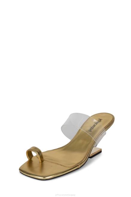 mujer calcular Jeffrey Campbell F6JX1465 sandalia de tacón oro