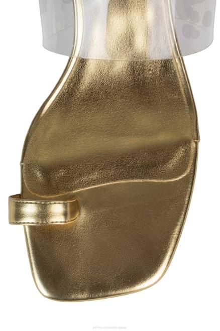 mujer calcular Jeffrey Campbell F6JX1465 sandalia de tacón oro