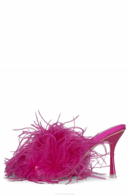 mujer chofer Jeffrey Campbell F6JX1540 sandalia de tacón fucsia brillante