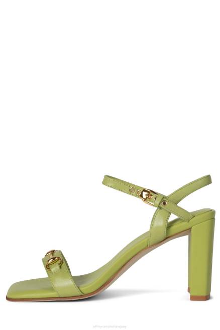 mujer dinámico Jeffrey Campbell F6JX1450 sandalia de tacón oro Verde