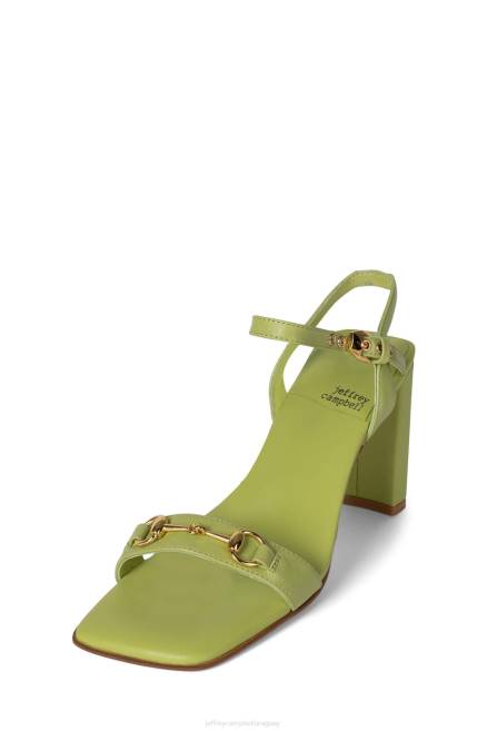 mujer dinámico Jeffrey Campbell F6JX1450 sandalia de tacón oro Verde