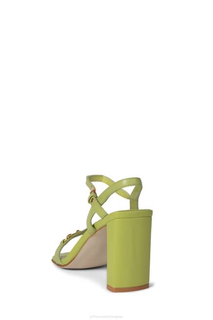 mujer dinámico Jeffrey Campbell F6JX1450 sandalia de tacón oro Verde