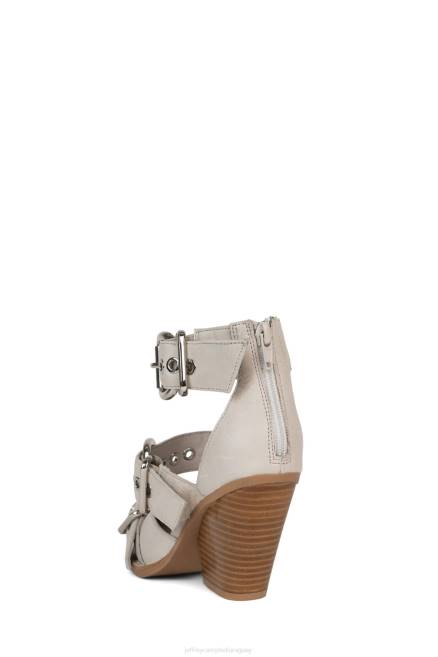 mujer emilio Jeffrey Campbell F6JX52 sandalia de tacón plata marfil