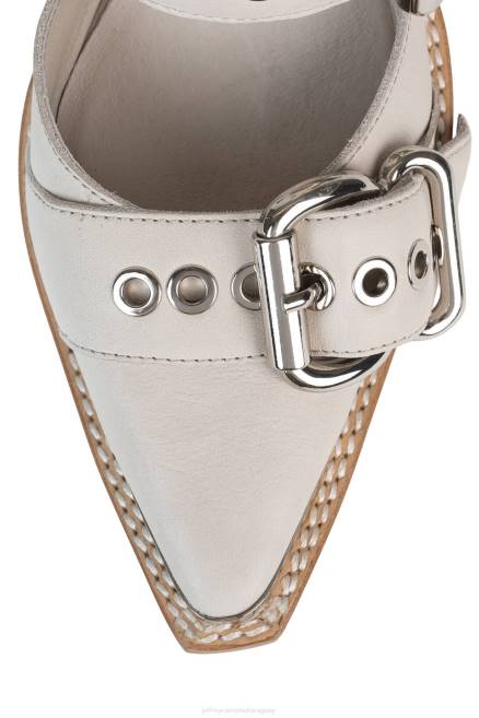 mujer emilio Jeffrey Campbell F6JX52 sandalia de tacón plata marfil