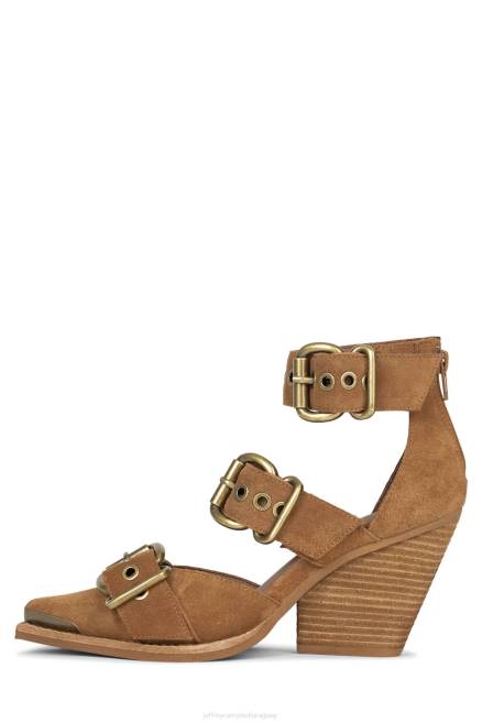 mujer emilio Jeffrey Campbell F6JX53 sandalia de tacón gamuza bronceada