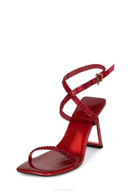 mujer favorecido Jeffrey Campbell F6JX1507 sandalia de tacón combo rojo