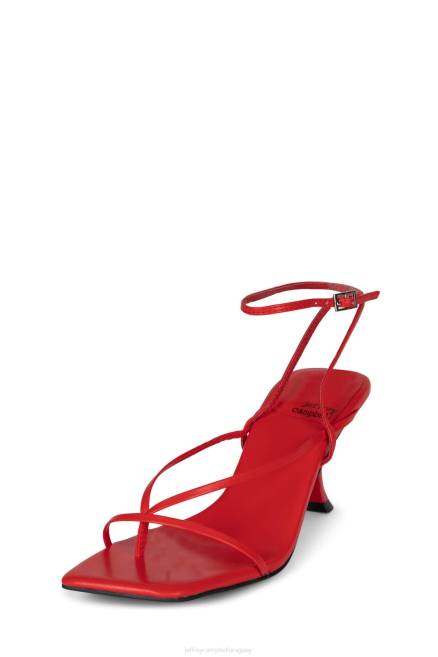 mujer flujox Jeffrey Campbell F6JX1493 sandalia de tacón rojo