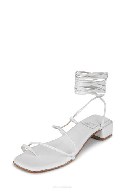 mujer ágata-2 Jeffrey Campbell F6JX1596 sandalia de tacón blanco