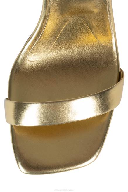 mujer geométrico Jeffrey Campbell F6JX1518 sandalia de tacón oro oro