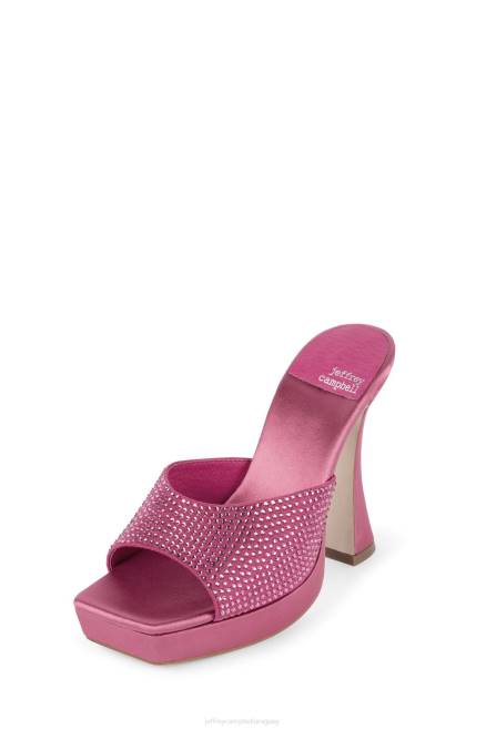 mujer hollywoodj Jeffrey Campbell F6JX1569 sandalia de tacón rosa fuerte rosa satinado