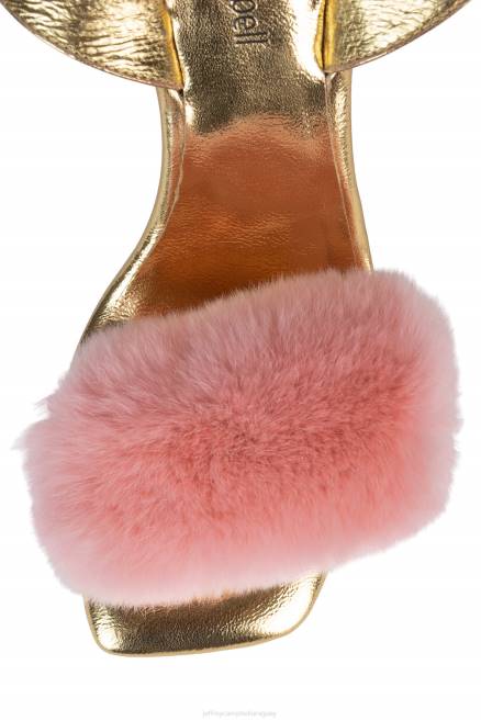 mujer hombre encantador Jeffrey Campbell F6JX1517 sandalia de tacón oro rosa