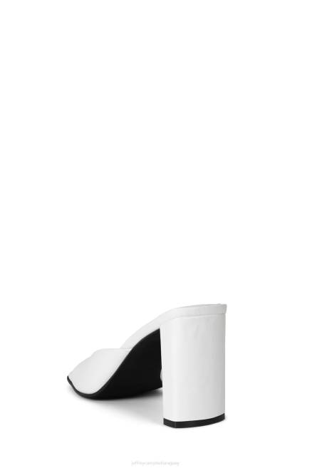 mujer inspirado Jeffrey Campbell F6JX1455 sandalia de tacón blanco