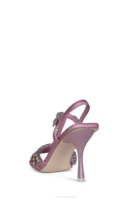 mujer jwl-t Jeffrey Campbell F6JX1603 sandalia de tacón rosa iridiscente