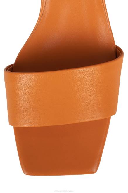 mujer listo para usar Jeffrey Campbell F6JX1407 sandalia de tacón oro naranja