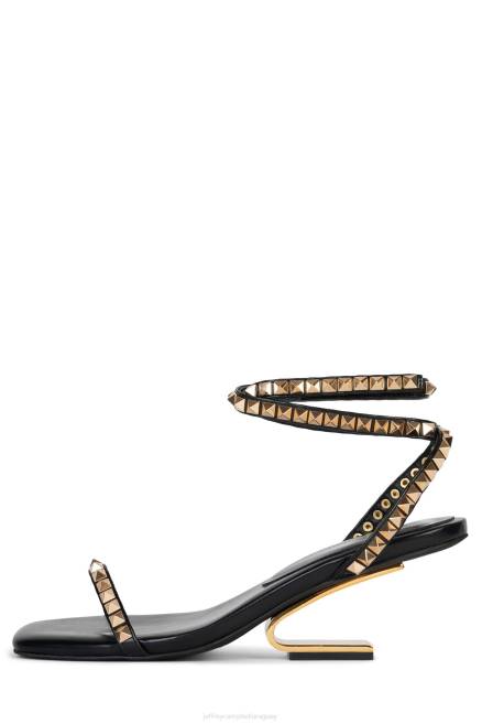 mujer luxor-lb Jeffrey Campbell F6JX1419 sandalia de tacón oro negro