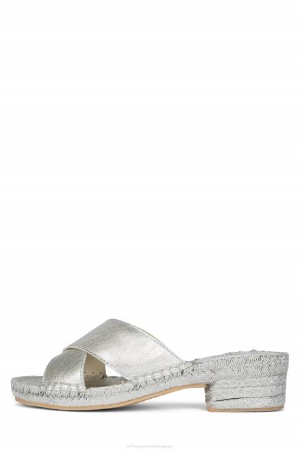 mujer monada Jeffrey Campbell F6JX1560 sandalia de tacón plata