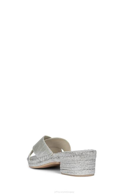 mujer monada Jeffrey Campbell F6JX1560 sandalia de tacón plata