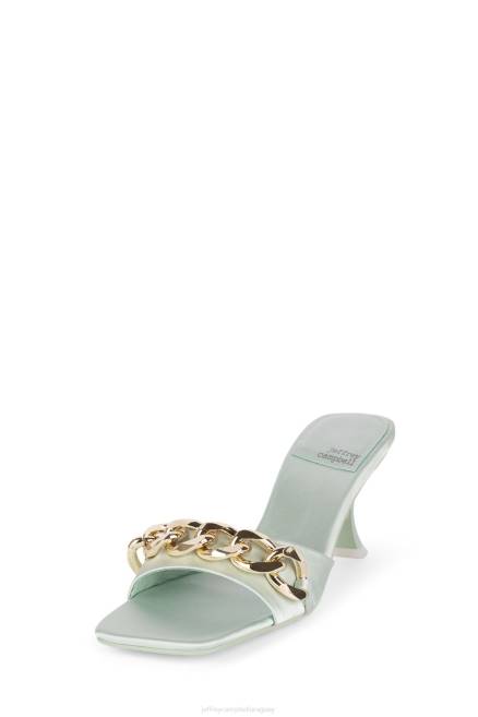 mujer mr-big-ch Jeffrey Campbell F6JX1573 sandalia de tacón oro satinado menta