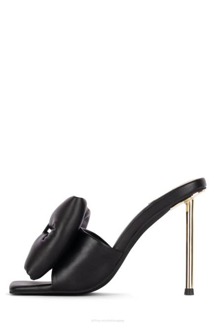 mujer reverencia Jeffrey Campbell F6JX1535 sandalia de tacón oro negro