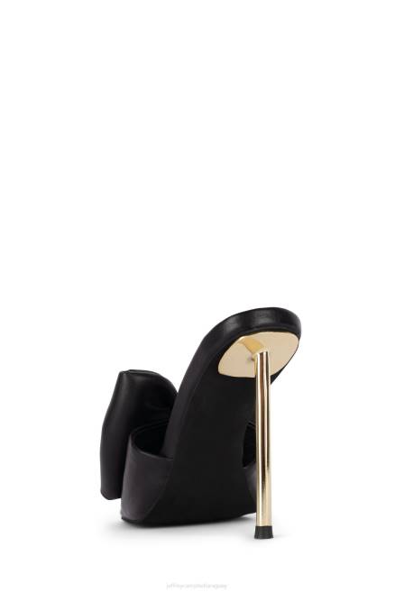 mujer reverencia Jeffrey Campbell F6JX1535 sandalia de tacón oro negro