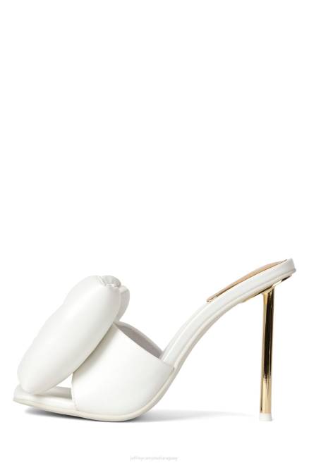 mujer reverencia Jeffrey Campbell F6JX1552 sandalia de tacón Oro blanco