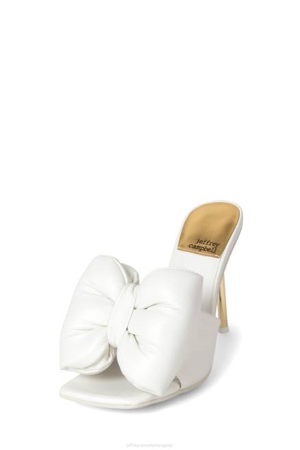 mujer reverencia Jeffrey Campbell F6JX1552 sandalia de tacón Oro blanco