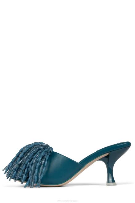 mujer señor-gran-pom Jeffrey Campbell F6JX1611 sandalia de tacón azul