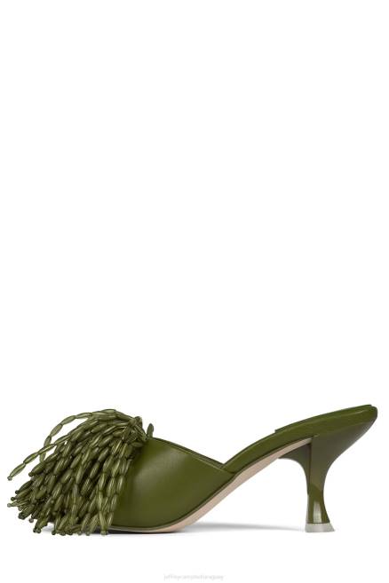 mujer señor-gran-pom Jeffrey Campbell F6JX1612 sandalia de tacón aceituna