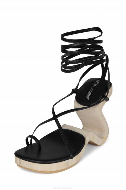 mujer todo lo que Jeffrey Campbell F6JX1525 sandalia de tacón negro