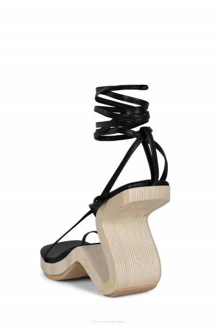 mujer todo lo que Jeffrey Campbell F6JX1525 sandalia de tacón negro