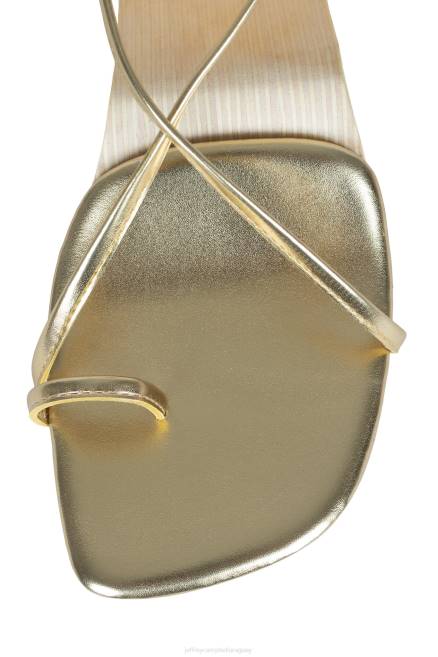 mujer todo lo que Jeffrey Campbell F6JX1526 sandalia de tacón oro