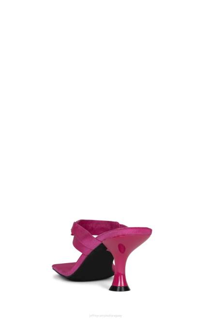 mujer tortuoso Jeffrey Campbell F6JX1469 sandalia de tacón faya fucsia plata